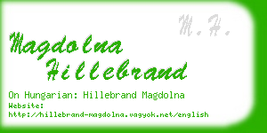 magdolna hillebrand business card